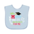thumbnail image 1 of Inktastic My Mommy Did It and She Did It for Me with Graduation Cap Boys Baby Bib, 1 of 4