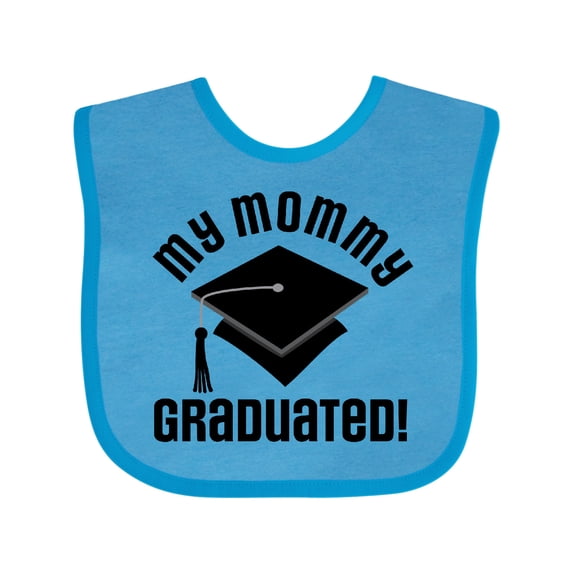 Inktastic My Mommy Graduated College Graduate Boys or Girls Baby Bib