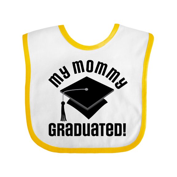 Inktastic My Mommy Graduated College Graduate Boys or Girls Baby Bib