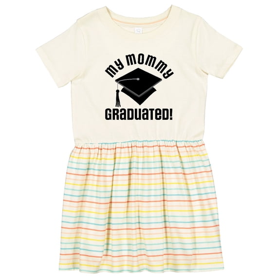 Inktastic My Mommy Graduated College Graduate Girls Toddler Dress
