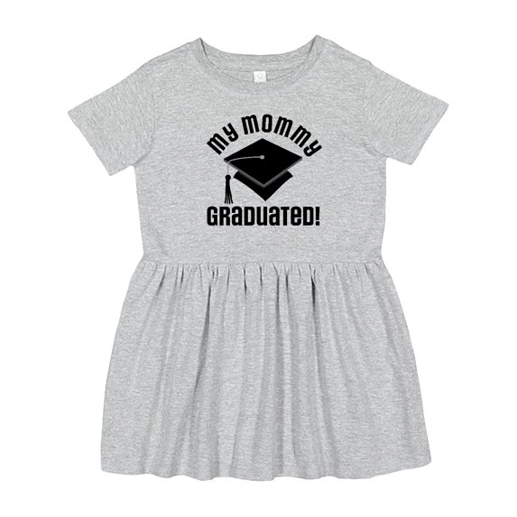 Inktastic My Mommy Graduated College Graduate Girls Toddler Dress
