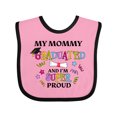 thumbnail image 1 of Inktastic My Mommy Graduated and I'm Super Proud Boys or Girls Baby Bib, 1 of 4