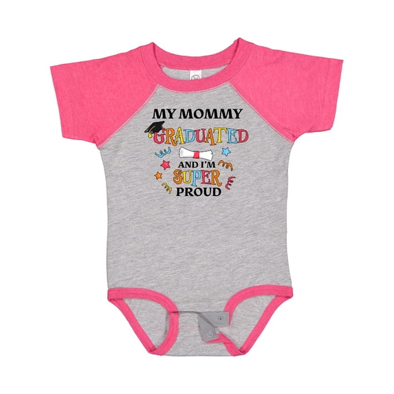 Inktastic My Mommy Graduated and I'm Super Proud Boys or Girls Baby Bodysuit