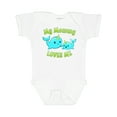 thumbnail image 1 of Inktastic My Mommy Loves Me Cute Narwhal Boys or Girls Baby Bodysuit, 1 of 5