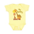 thumbnail image 1 of Inktastic My Mommy Loves Me Giraffe Boys or Girls Baby Bodysuit, 1 of 5
