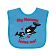thumbnail image 1 of Inktastic My Mommy Loves Me Orca Baby Boys or Girls Baby Bib, 1 of 4