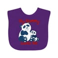 thumbnail image 1 of Inktastic My Mommy Loves Me Panda Boys or Girls Baby Bib, 1 of 4