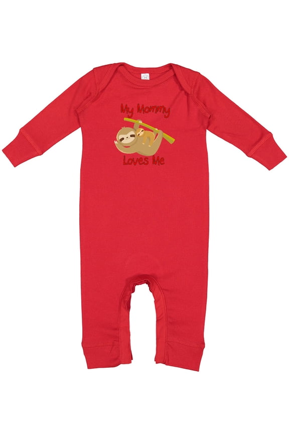My Mommy Loves Me Sloth Baby Romper Coveralls
