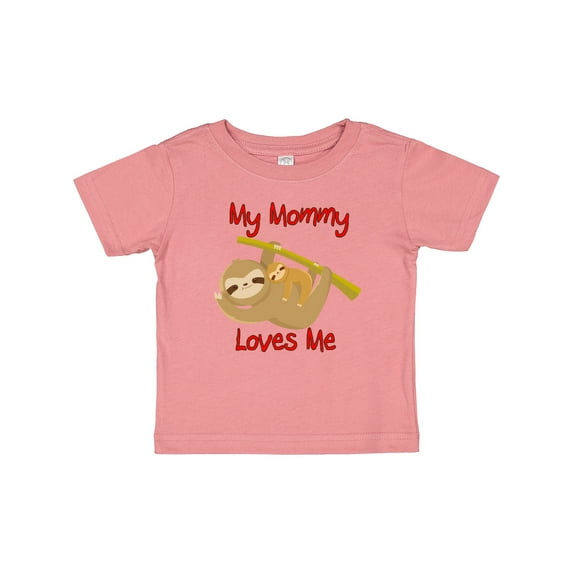Inktastic My Mommy Loves Me Sloth Boys or Girls Baby T-Shirt