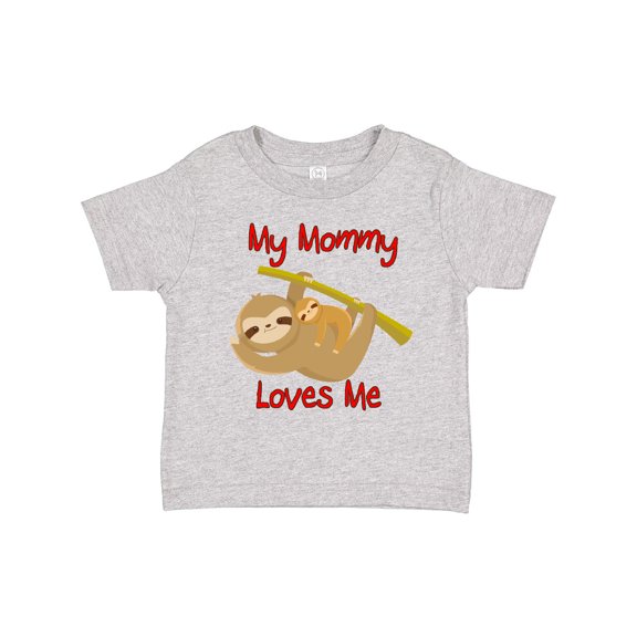 Inktastic My Mommy Loves Me Sloth Boys or Girls Toddler T-Shirt