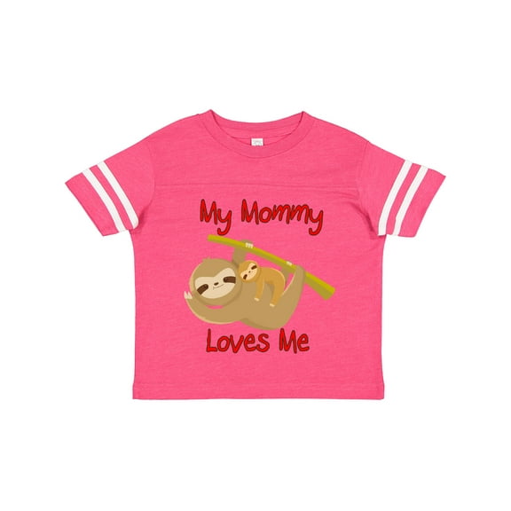 Inktastic My Mommy Loves Me Sloth Boys or Girls Toddler T-Shirt