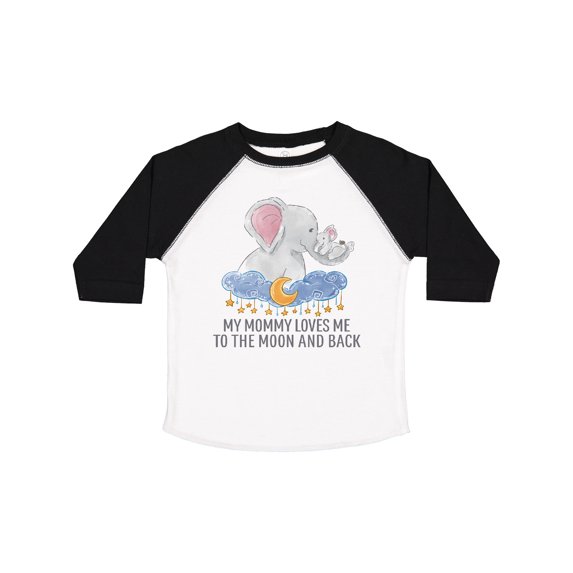 Inktastic My Mommy Loves Me to the Moon and Back Boys or Girls Toddler T-Shirt