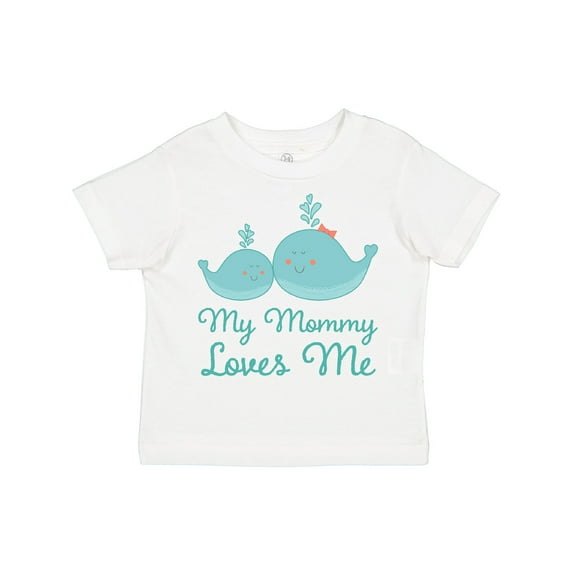 Inktastic My Mommy Loves Me whale Boys or Girls Toddler T-Shirt