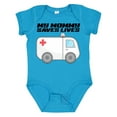 thumbnail image 1 of Inktastic My Mommy Saves Lives Ambulance Boys or Girls Baby Bodysuit, 1 of 5