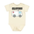 thumbnail image 1 of Inktastic My Mommy Saves Lives Ambulance Boys or Girls Baby Bodysuit, 1 of 5