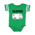 thumbnail image 1 of Inktastic My Mommy Saves Lives Ambulance Boys or Girls Baby Bodysuit, 1 of 5