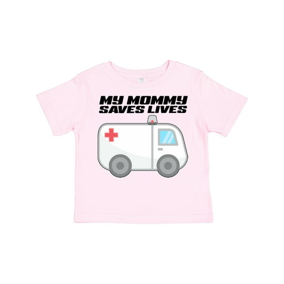 Inktastic My Mommy Saves Lives- Ambulance Boys or Girls Toddler T-Shirt