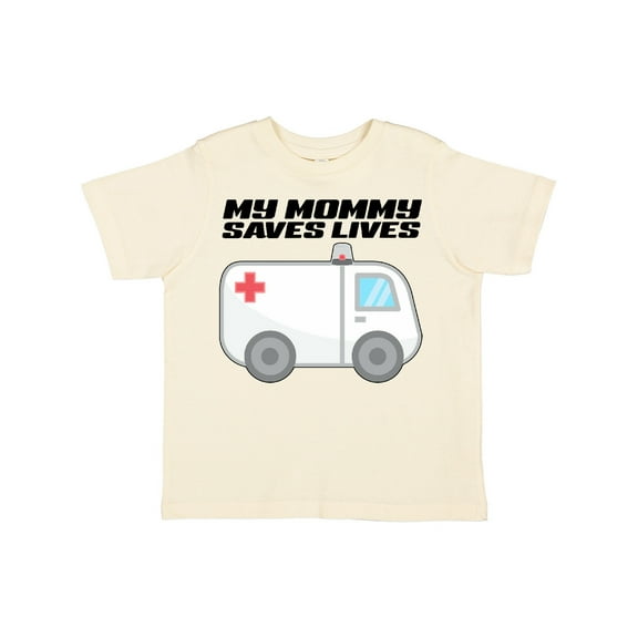 Inktastic My Mommy Saves Lives- Ambulance Boys or Girls Toddler T-Shirt