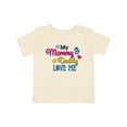 thumbnail image 1 of Inktastic My Mommy and Daddy Love Me with Hearts Boys or Girls Baby T-Shirt, 1 of 5