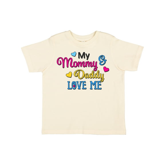 Inktastic My Mommy and Daddy Love Me with Hearts Boys or Girls Toddler T-Shirt