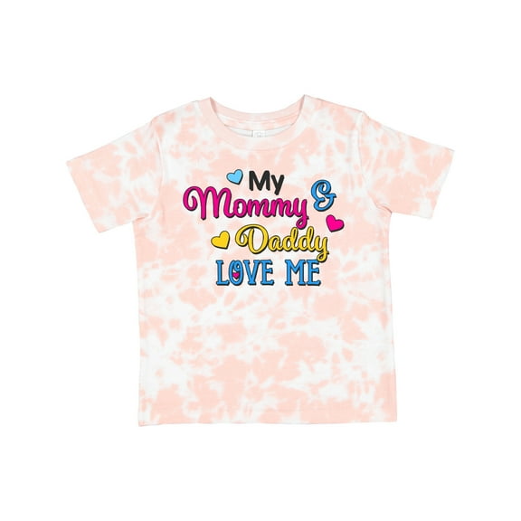 Inktastic My Mommy and Daddy Love Me with Hearts Boys or Girls Toddler T-Shirt