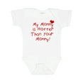 thumbnail image 1 of Inktastic My Mommy is Hotter Than Your Mommy Boys or Girls Baby Bodysuit, 1 of 5