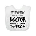 thumbnail image 1 of Inktastic My Mommy is a Doctor and a Hero Boys or Girls Baby Bib, 1 of 4