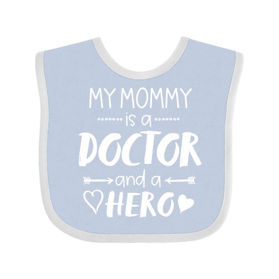 Inktastic My Mommy is a Doctor and a Hero Boys or Girls Baby Bib