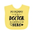 thumbnail image 1 of Inktastic My Mommy is a Doctor and a Hero Boys or Girls Baby Bib, 1 of 4