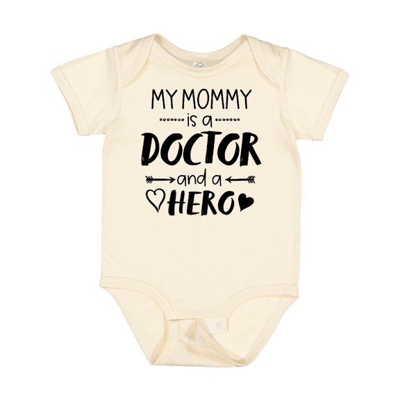 Inktastic My Mommy is a Doctor and a Hero Boys or Girls Baby Bodysuit
