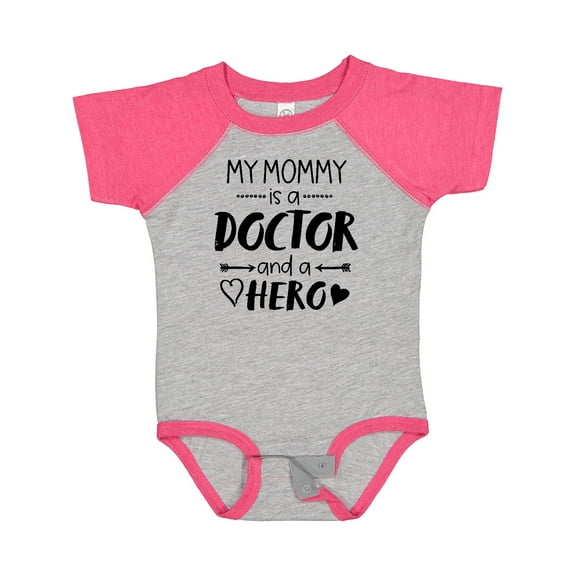 Inktastic My Mommy is a Doctor and a Hero Boys or Girls Baby Bodysuit