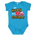 thumbnail image 1 of Inktastic My Mommy is a Firefighter with Fire Truck Boys or Girls Baby Bodysuit, 1 of 5