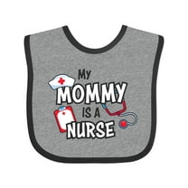 Inktastic My Mommy is a Nurse Boys or Girls Baby Bib