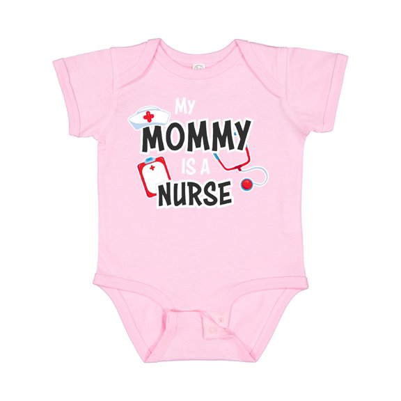 Inktastic My Mommy is a Nurse Boys or Girls Baby Bodysuit
