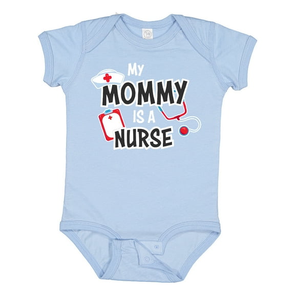 Inktastic My Mommy is a Nurse Boys or Girls Baby Bodysuit