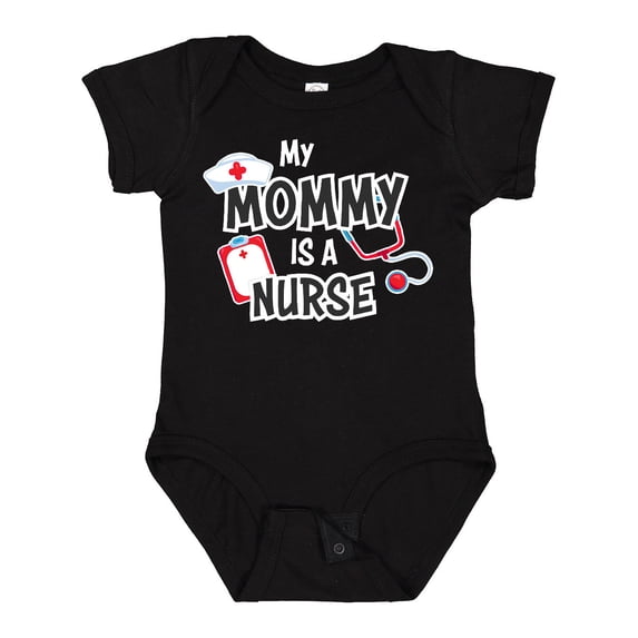 Inktastic My Mommy is a Nurse Boys or Girls Baby Bodysuit