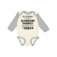 thumbnail image 1 of Inktastic My Mommy is a Respiratory Therapist and a Hero Boys or Girls Long Sleeve Baby Bodysuit, 1 of 5