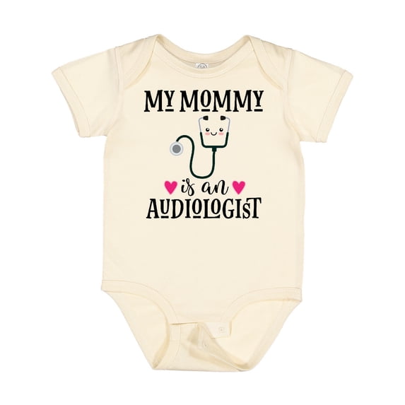 Inktastic My Mommy is an Audiologist Boys or Girls Baby Bodysuit