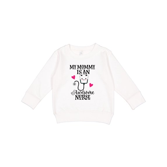 Inktastic My Mommy is an Awesome Nurse Toddler Sweatshirt