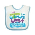 thumbnail image 1 of Inktastic My Mommy is the Best Respiratory Therapist Boys or Girls Baby Bib, 1 of 4