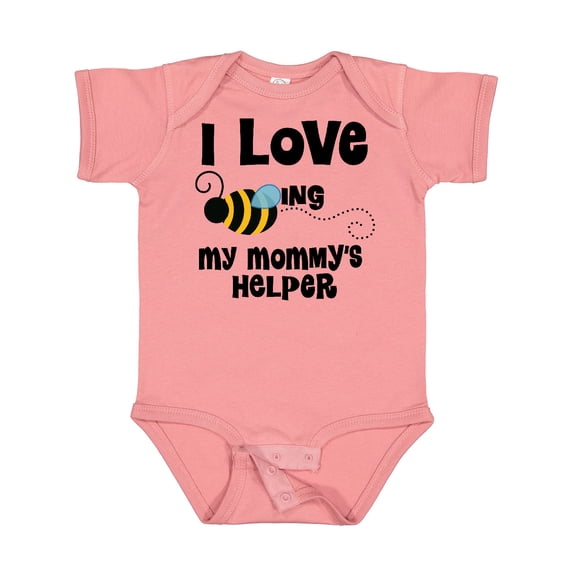 Inktastic My Mommy's Helper Little Bee Kids Boys or Girls Baby Bodysuit