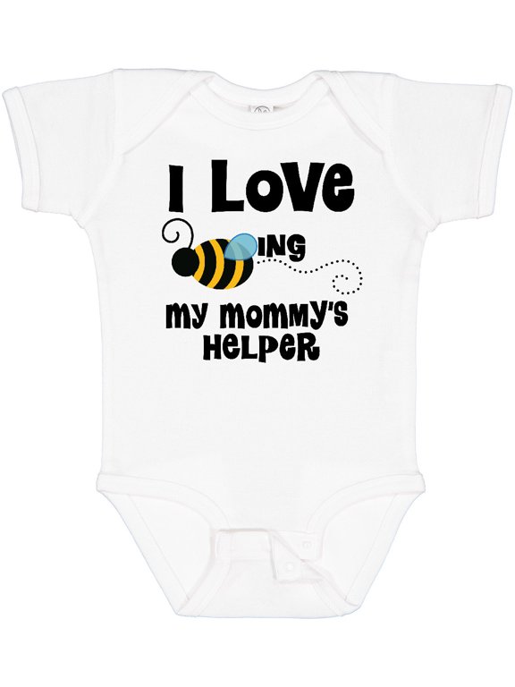 My Mommy's Helper Little Bee Kids Boys or Girls Baby Bodysuit