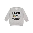 thumbnail image 1 of Inktastic My Mommy's Helper Little Bee Kids Toddler Sweatshirt, 1 of 4