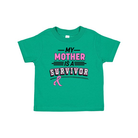 Inktastic My Mother is a Survivor Breast Cancer Awareness Boys or Girls Baby T-Shirt