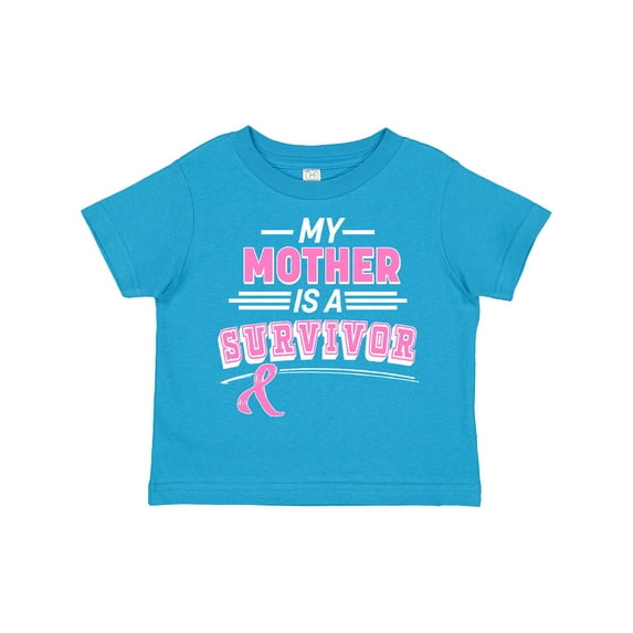 Inktastic My Mother is a Survivor Breast Cancer Awareness Boys or Girls Toddler T-Shirt