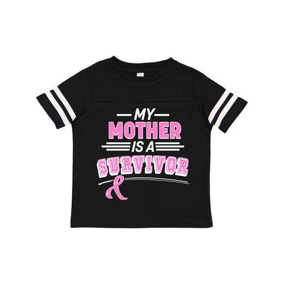 Inktastic My Mother is a Survivor Breast Cancer Awareness Boys or Girls Toddler T-Shirt