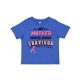 thumbnail image 1 of Inktastic My Mother is a Survivor Breast Cancer Awareness Boys or Girls Toddler T-Shirt, 1 of 5