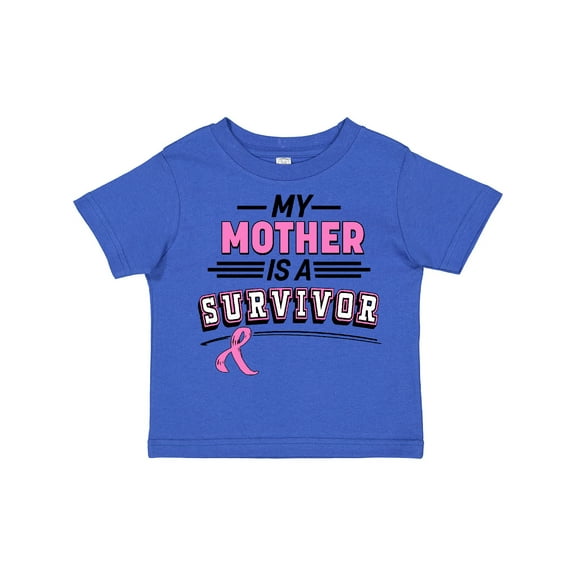 Inktastic My Mother is a Survivor Breast Cancer Awareness Boys or Girls Toddler T-Shirt