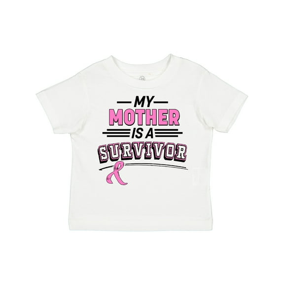 Inktastic My Mother is a Survivor Breast Cancer Awareness Boys or Girls Toddler T-Shirt