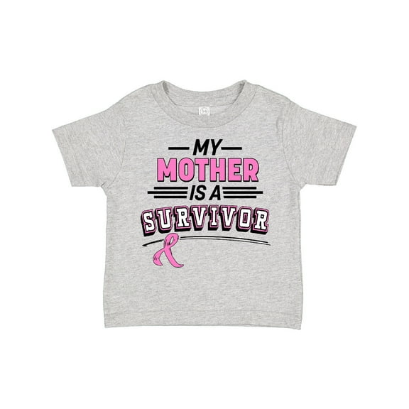 Inktastic My Mother is a Survivor Breast Cancer Awareness Boys or Girls Toddler T-Shirt